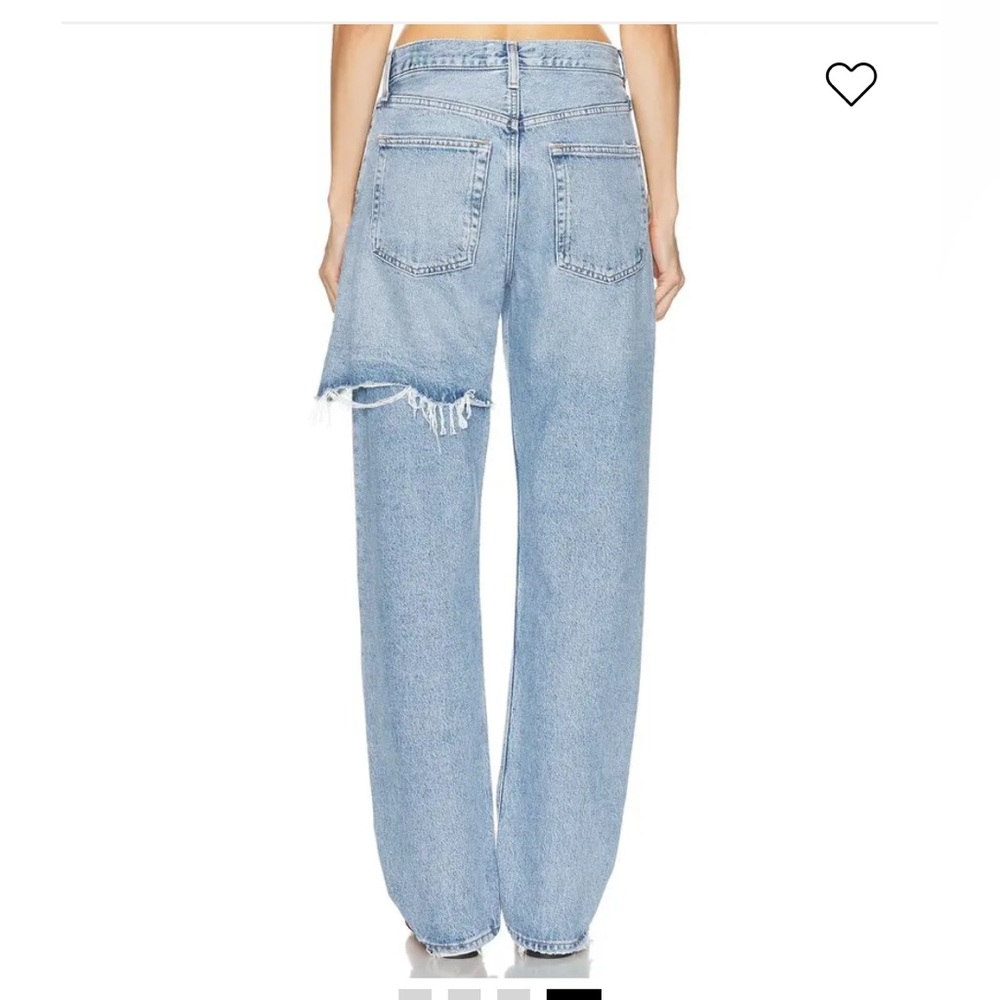 NWT AGOLDE Amryn Boyfriend Jeans in Release. Size 27. - Picture 3 of 16